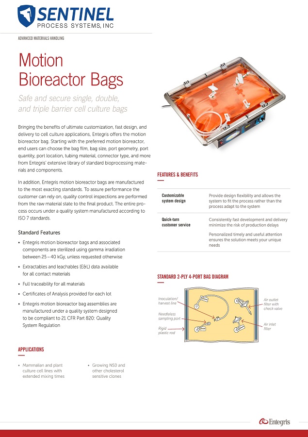 Motion Bioreactor Bags