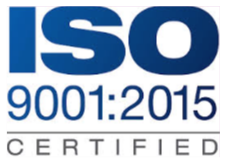 ISO certified badge